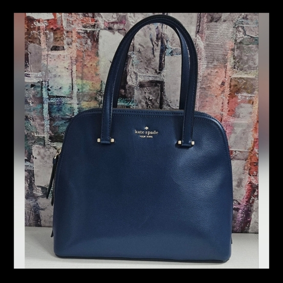 Kate Spade Navy Blue Satchel - Picture 14 of 14